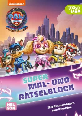 PAW Patrol - Mighty Movie: Super Mal- und Rätselblock