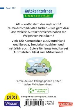 Pixi Wissen 102: Autokennzeichen