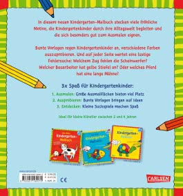 Das dicke Kindergarten-Malbuch: Draußen unterwegs