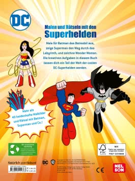 DC Superhelden: Malen und Rätseln mit den Superhelden