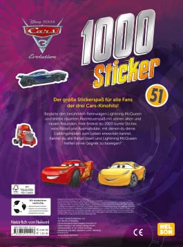 Disney Cars 3: 1000 Sticker
