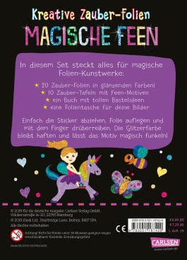 Kreative Zauber-Folien: Magische Feen: Set mit 10 Zaubertafeln, 20 Folien und Anleitungsbuch