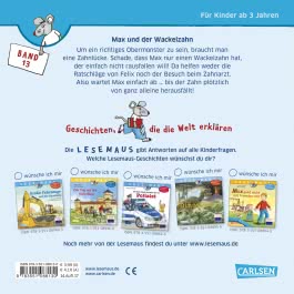 LESEMAUS 13: Max und der Wackelzahn