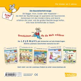 LESEMAUS 157: Die Baustellenfahrzeuge