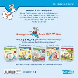 LESEMAUS 18: Max geht in den Kindergarten