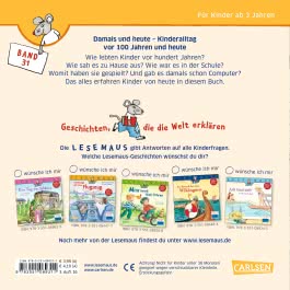 LESEMAUS 31: Damals und heute – Kinderalltag vor 100 Jahren und heute