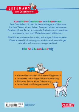 LESEMAUS zum Lesenlernen Sammelbände: Conni Silben-Geschichten zum Lesenlernen