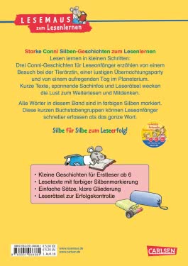 LESEMAUS zum Lesenlernen Sammelbände: Starke Conni Silben-Geschichten zum Lesenlernen