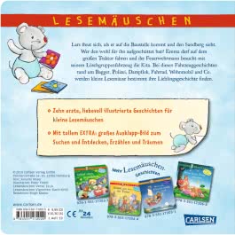 Lesemäuschen: Erzähl mir von Bagger, Traktor, Feuerwehr
