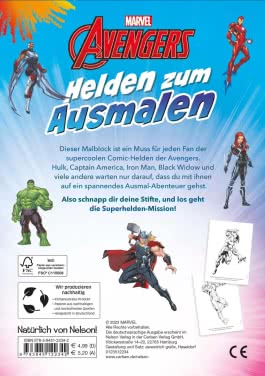 Marvel Avengers: Helden zum Ausmalen