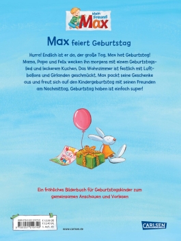 Max-Bilderbücher: Max feiert Geburtstag