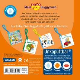 Baby Pixi (unkaputtbar) 120: Mein Baby-Pixi-Buggybuch: Mein erstes Tierbuch