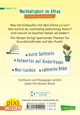 Pixi Wissen 112: Nachhaltigkeit im Alltag