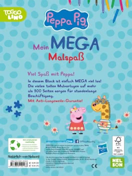 Peppa Wutz Ausmalbilder: Mein MEGA Malspaß