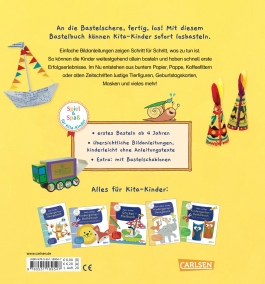 Spiel+Spaß für KiTa-Kinder: Mein erstes Kindergarten-Bastelbuch: Alles mit Papier