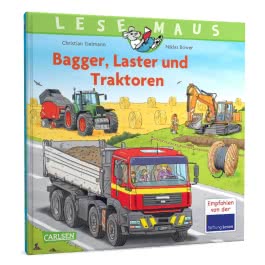 LESEMAUS Sonderbände: Bagger, Laster und Traktoren  – Alles über Fahrzeuge