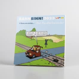 Bahnsinn! Der Pendlerkalender 2023: Tischkalender mit Cartoon-Postkarten 