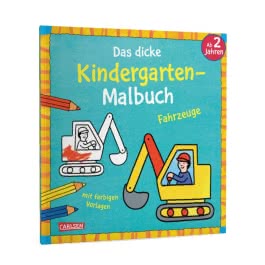 Das dicke Kindergarten-Malbuch: Fahrzeuge