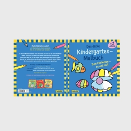 Ausmalbilder für Kita-Kinder: Das dicke Kindergarten Malbuch zum Entdecken