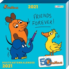 Der Kalender mit der Maus - Postkartenkalender 2021