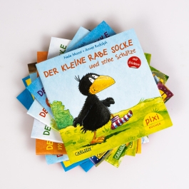 Pixi-8er-Set 193: Der kleine Rabe Socke mit Stickern (8x1 Exemplar)
