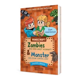 Lesenlernen mit Spaß – Minecraft: Doppelband – Enthält die Bände: Zombies – bis der Arzt kommt! (Band 1) / Monster – bis zum Umfallen! (Band 2)