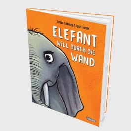 Elefant will durch die Wand