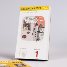 Fiese Bilder Cartoons für jeden Tag 2026: Tagesabreißkalender
