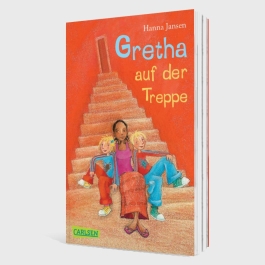Gretha auf der Treppe