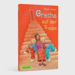 Gretha auf der Treppe