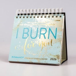 I burn for you - Romance-Postkartenkalender 2026