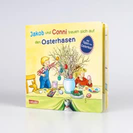 Jakob und Conni freuen sich auf den Osterhasen