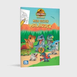 Jurassic World Explorers: Mein dicker Malblock