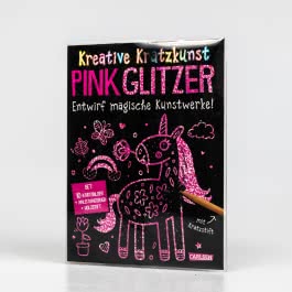 Kratzbilder für Kinder: Kreative Kratzkunst: Pink Glitzer