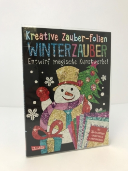 Kreative Zauber-Folien: Winterzauber: Set mit 10 Zaubertafeln, 20 Folien und Anleitungsbuch