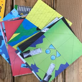Bastelset für Kinder: Kreatives Bastelset: Turbo-Papierflieger