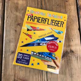 Bastelset für Kinder: Kreatives Bastelset: Turbo-Papierflieger