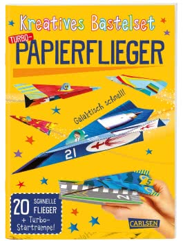 Bastelset für Kinder: Kreatives Bastelset: Turbo-Papierflieger