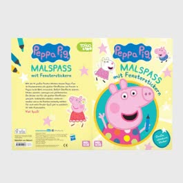 Peppa Wutz: Malspaß mit Fensterstickern