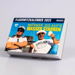 Männer, die aufs Wasser starren - Flachwitzkalender 2025