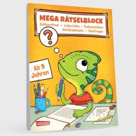 Rätseln für Kinder ab 8: Mega Rätselblock - Zahlenrätsel, Labyrinthe, Teekesselchen, Wortknobeleien, Quizfragen