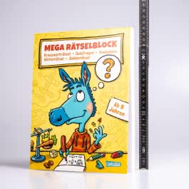 Mega Rätselblock – Kreuzworträtsel, Quizfragen, Knobeleien, Wörterrätsel, Zahlenrätsel