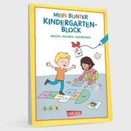 Rätseln für Kita-Kinder: Mein bunter Kindergarten-Block: Malen, suchen, zuordnen
