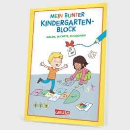 Rätseln für Kita-Kinder: Mein bunter Kindergarten-Block: Malen, suchen, zuordnen