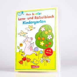 Mein bunter Lern- und Rätselblock: Kindergarten