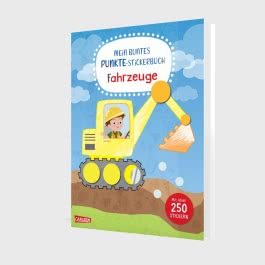Mein buntes Punkte-Stickerbuch: Fahrzeuge