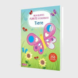 Mein buntes Punkte-Stickerbuch: Tiere