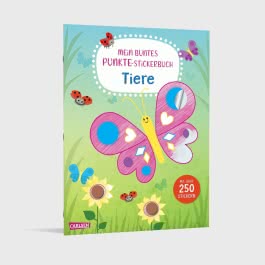 Mein buntes Punkte-Stickerbuch: Tiere