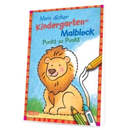 Mein dicker Kindergarten-Malblock: Punkt zu Punkt