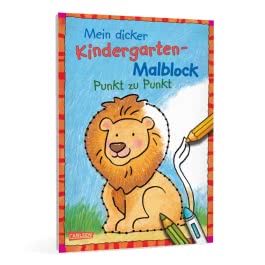 Mein dicker Kindergarten-Malblock: Punkt zu Punkt